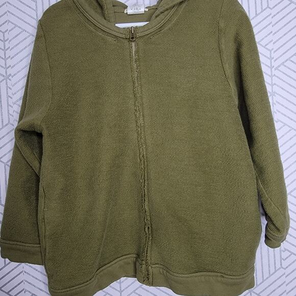 Crewcuts Green Full Zip Hoodie Sweater Sweatshirt Sz 8 Girls - Picture 3 of 8
